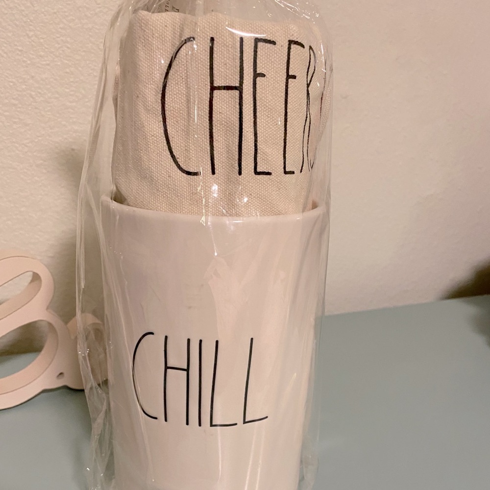 Rae Dunn wine tote and cooler set